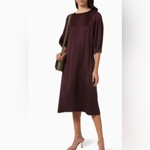 Max Mara Giostra Dark Burgundy Dress. Size 2 Fits Like a 4. NWT. MSRP $845